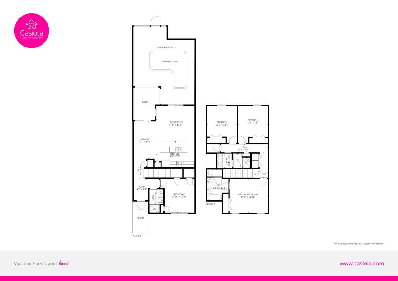 Modern Townhome Wprivate Pool Free Water Park Kissimmee Eksteriør bilde
